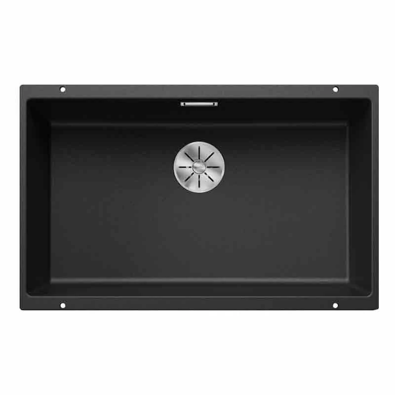 Blanco SUBLINE 700-U 1 Bowl Undermount Silgranit Kitchen Sink With Manual InFino Waste - Anthracite - 523442