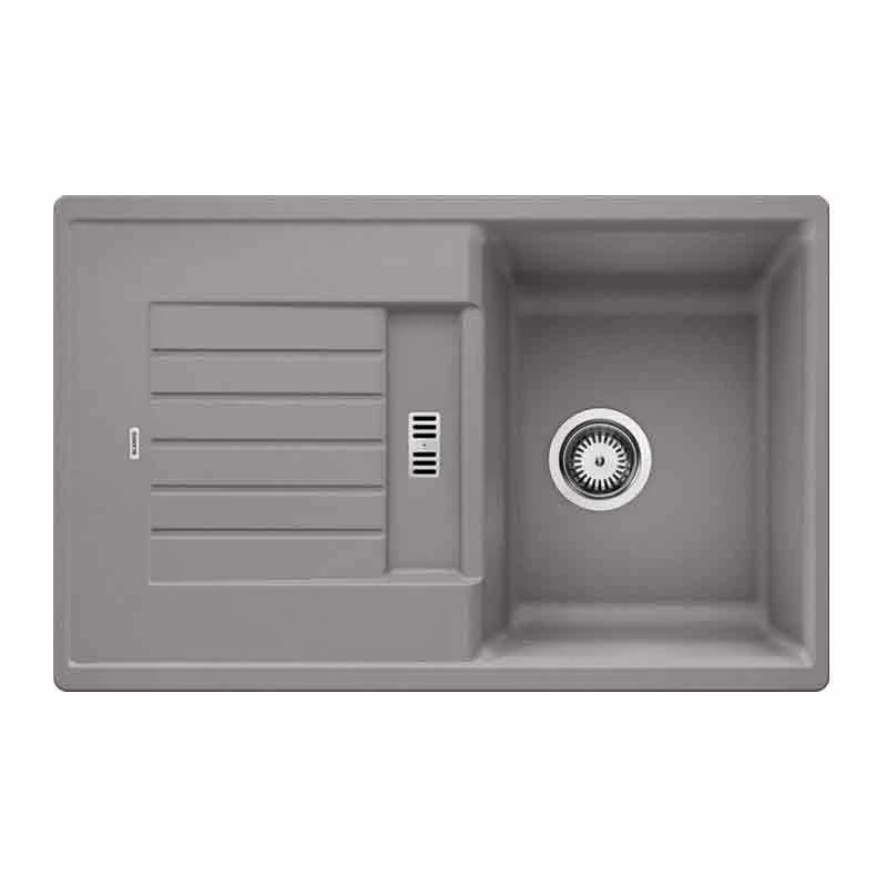 Blanco ZIA 45 S 1 Bowl Inset Silgranit Reversible Kitchen Sink - Alumetallic - 514725 - Image 3