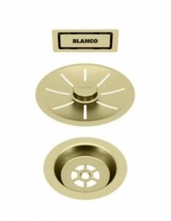 Blanco Infino Waste And Overflow Single Bowl - Satin Gold - 203476