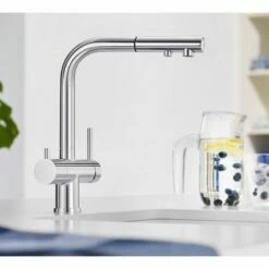 Blanco FONTAS-S II Filter Kitchen Mixer Tap With Pull-Out Hose - HP Chrome - 525198