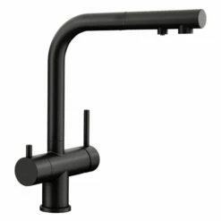 Blanco FONTAS-S II Filter Kitchen Mixer Tap With Pull-Out Hose - Matt Black - 526672
