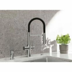 Blanco CATRIS-S Flexo Filter Kitchen Tap - PVD Steel - 526706