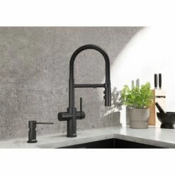Blanco CATRIS-S Flexo Filter Kitchen Tap - Matt Black - 526707
