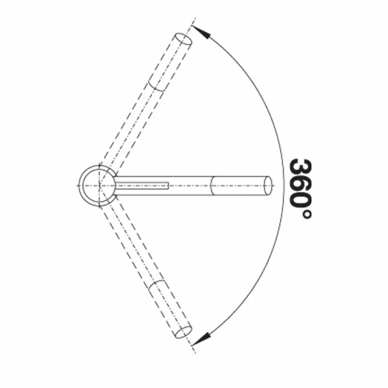 Blanco KANO Siligranit Look Dual Finish Kitchen Mixer Tap - Volcano Grey - 526950 - Image 2