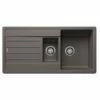 Blanco Legra 6 S Silgranit 1.5 Bowl Inset Reversible Kitchen Sink - Volcano Grey - 527271