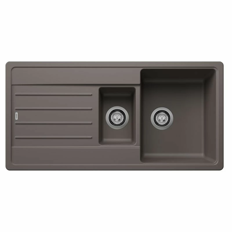 Blanco Legra 6 S Silgranit 1.5 Bowl Inset Reversible Kitchen Sink - Volcano Grey - 527271