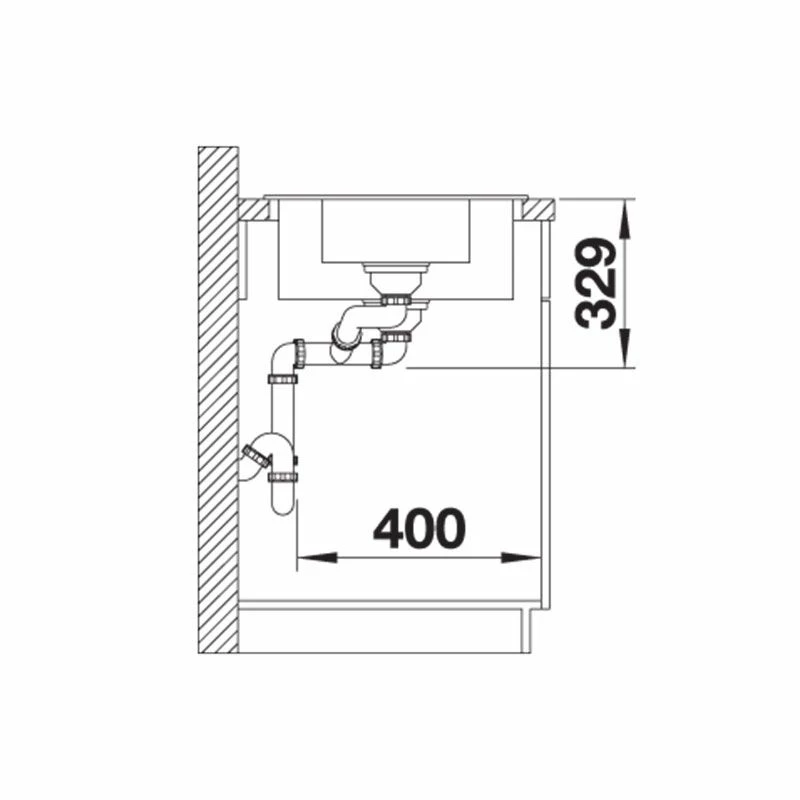 Blanco Legra 6 S Silgranit 1.5 Bowl Inset Reversible Kitchen Sink - Volcano Grey - 527271 - Image 3