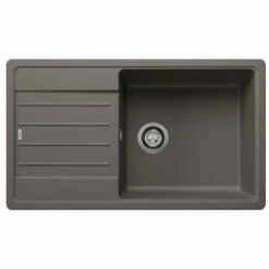 Blanco Legra XL 6 S Silgranit 1 Bowl Inset Reversible Kitchen Sink - Volcano Grey - 527274