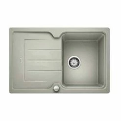 Blanco CLASSIC Neo 45 S Silgranit Reversible Kitchen Sink - Pearl Grey - BL467859