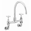Bristan 1901 Wall Mounted Bridge Kitchen Mixer Tap - Chrome - N WMDSM C