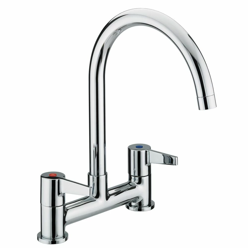 Bristan Design Utility Lever Deck Sink Mixer Chrome - DUL DSM C