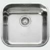 Leisure 1.0 Inset Bowl Square Kitchen Sink - Stainless Steel BSS40