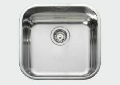 Leisure 1.0 Inset Bowl Square Kitchen Sink - Stainless Steel BSS40