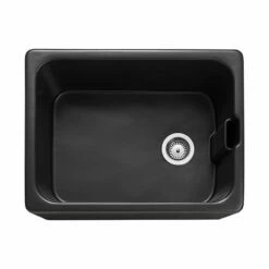 Rangemaster Farmhouse Belfast 1 Bowl Fire Clay Ceramic Kitchen Sink - Anthracite - CFBL595AN/