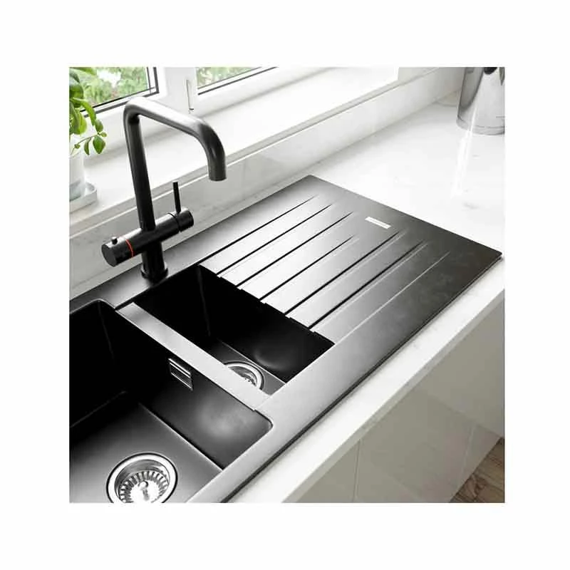 Prima+ Granite 1.5 Bowl Undermount Sink - Light Grey - CPR361 - Image 2