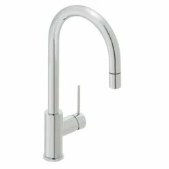 Vado Zoo Curve Mono Sink Mixer Deck Mounted - Chrome - CUC-3002-C/P