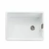 Rangemaster Grange 1 Bowl Fire Clay Ceramic Kitchen Sink - White - CGR595WH/