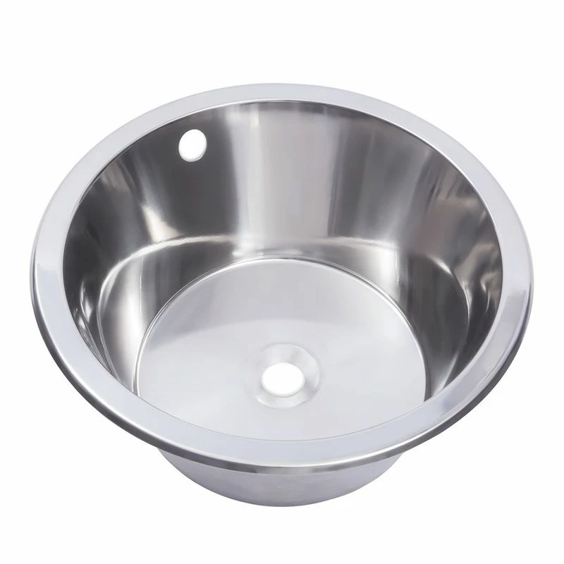 KWC DVS Round Inset Sink Bowl 380mm D20142N - Stainless Steel - 203.0000.050 - Image 2
