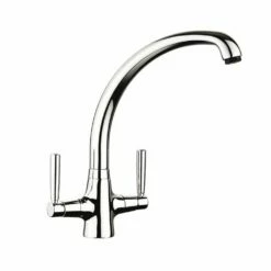 Rangemaster Aquavibe Dual Lever Monobloc Kitchen Tap - Brushed Chrome - TVB1BF/