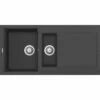Reginox EASY 475 Elleci 1.5 Bowl Granite Kitchen Sink - Black - EASY 475 B