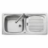 Leisure Euroline 1.0 Bowl Kitchen Sink Reversible - Stainless Steel EL860/NC