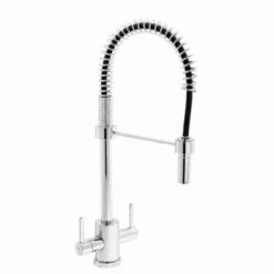 Franke Krios Spring Two Lever Pull Out Nozzle Tap - Chrome - 115.0689.616