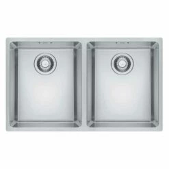 Franke Maris 2 Bowl Undermount Kitchen Sink MRX 120 34-34 - Stainless Steel - 122.0531.853