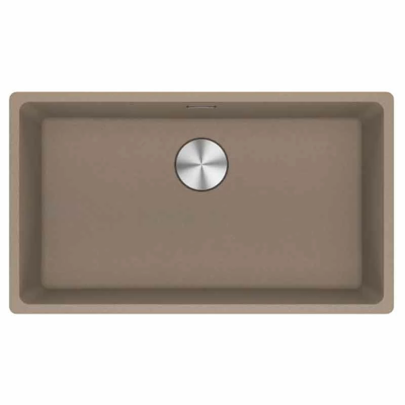 Franke Maris 1 Bowl Undermount Fragranite Kitchen Sink MRG 110-72 - Oyster - 125.0688.512