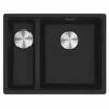 Franke Maris 1.5 Bowl Undermount Fragranite Kitchen Sink MRG 160-34-15 - Left Hand - Matt Black - 125.0688.518