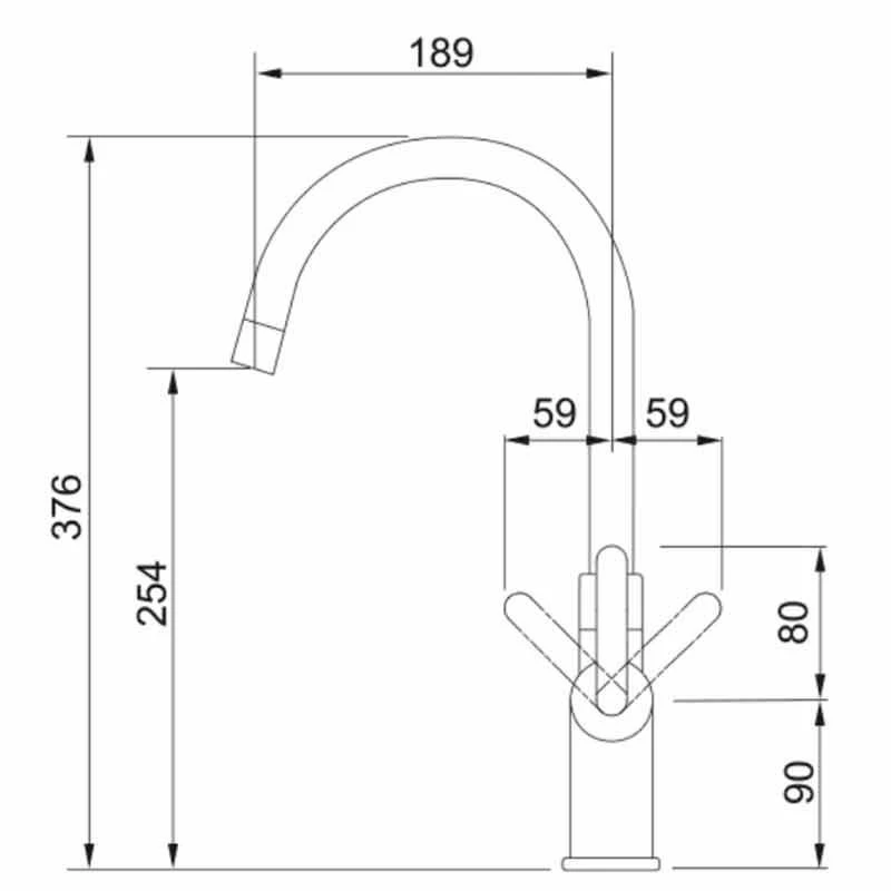 Franke Minerva Original 4-in-1 Kitchen Tap - Chrome - 119.0518.838 - Image 5