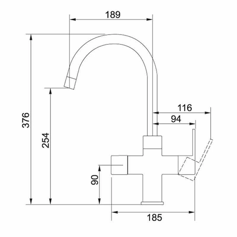 Franke Minerva Original 4-in-1 Kitchen Tap - Chrome - 119.0518.838 - Image 4