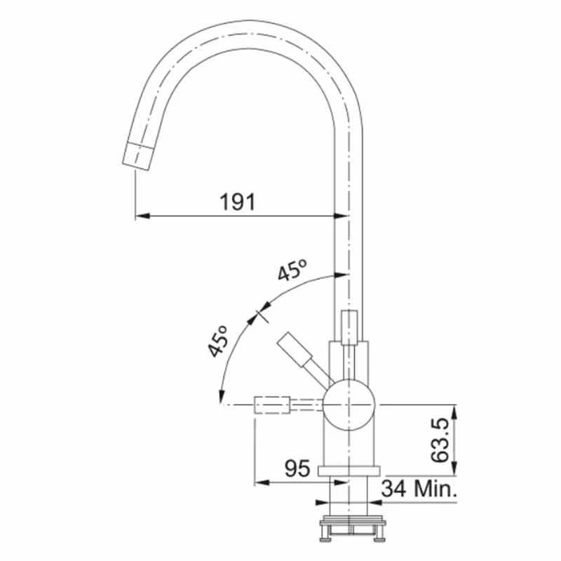 Franke Minerva Helix 4-in-1 Electronic Kitchen Tap - Stainless Steel - 119.0625.396 - Image 5