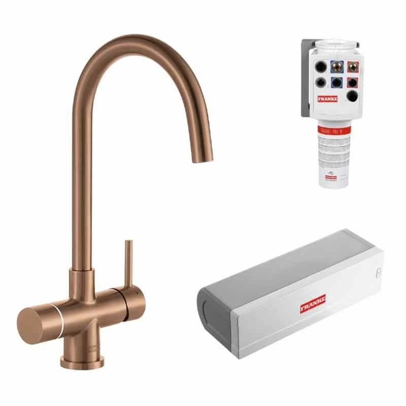 Franke Minerva Helix 4-in-1 Electronic Kitchen Tap - Copper - 119.0625.398 - Image 2
