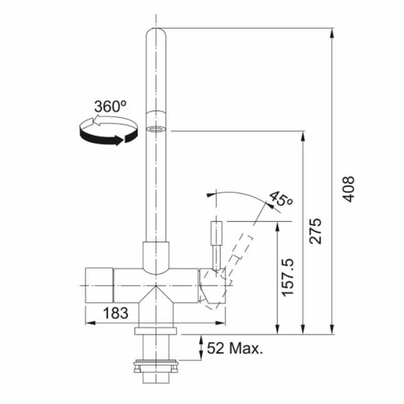 Franke Minerva Helix 4-in-1 Electronic Kitchen Tap - Copper - 119.0625.398 - Image 5