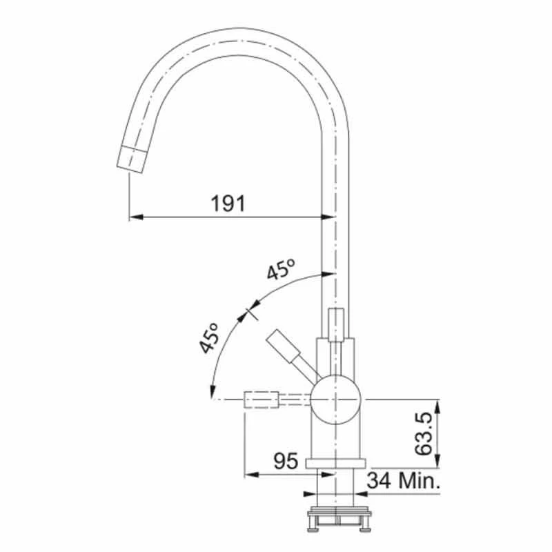 Franke Minerva Helix 4-in-1 Electronic Kitchen Tap - Industrial Black - 119.0625.400 - Image 4