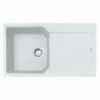 Franke Urban 1 Bowl Inset Fragranite Kitchen Sink Reversible UBG 611-86 - Polar White - 114.0689.377