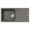 Franke Urban 1 Bowl Inset Fragranite Kitchen Sink Reversible UBG 611-100 - Stone Grey - 114.0689.385