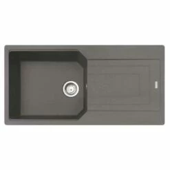 Franke Urban 1 Bowl Inset Fragranite Kitchen Sink Reversible UBG 611-100 - Stone Grey - 114.0689.385