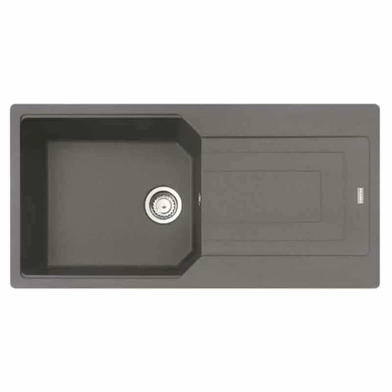 Franke Urban 1 Bowl Inset Fragranite Kitchen Sink Reversible UBG 611-100 - Stone Grey - 114.0689.385