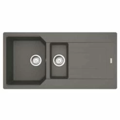 Franke Urban 1.5 Bowl Inset Fragranite Kitchen Sink Reversible UBG 651 - Stone Grey - 114.0689.391