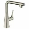 Hansgrohe Metris Select M71 Single Lever Kitchen Mixer Tap 260 Single Spray Mode - Stainless Steel - 14847800