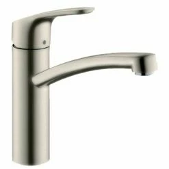 Hansgrohe Focus M41 Single Lever Kitchen Mixer Tap 160 Single Spray Mode - Stainless Steel - 31806800
