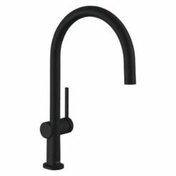 Hansgrohe Talis M54 EcoSmart Single Lever Kitchen Mixer Tap 220 Single Spray Mode - Matt Black - 72843670