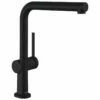 Hansgrohe Talis M54 EcoSmart Single Lever Kitchen Mixer Tap 270 With Pull-Out Spout Single Spray Mode - Matt Black - 72845670