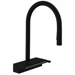 Hansgrohe Aquno Select M81 Single Lever Kitchen Mixer Tap 170 With Pull-Out Spray & Sbox 3 Spray Modes - Matt Black - 73831670