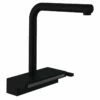 Hansgrohe Aquno Select M81 Single Lever Kitchen Mixer Tap 250 With Pull-Out Spray 2 Spray Modes - Matt Black - 73836670
