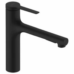 Hansgrohe Zesis M33 Single Lever Kitchen Mixer Tap 160 With Pull-Out Spray 2Jet - Matt Black - 74801670