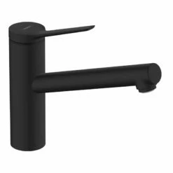Hansgrohe Zesis M33 Single Lever Kitchen Mixer Tap 150 1Jet - Matt Black - 74802670