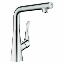Hansgrohe Metris Select M71 Single Lever Kitchen Mixer Tap 320 - Chrome - 14785000
