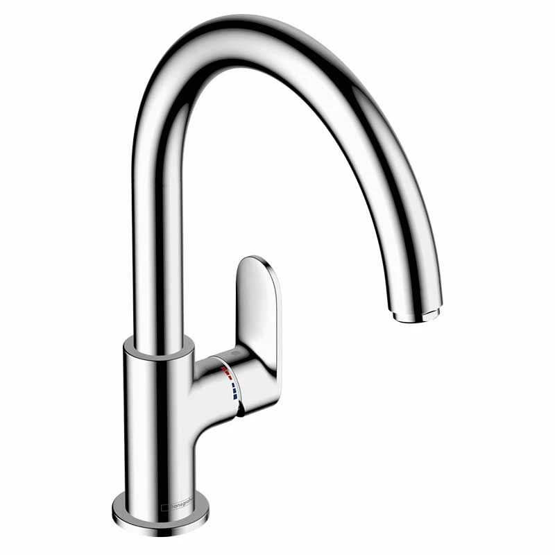 Hansgrohe Vernis Blend M35 Single Lever Kitchen Mixer Tap 210 With Swivel Spout - Chrome - 71870000